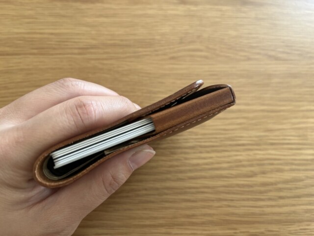 moku 小さく薄い財布 saku  ver2  側面